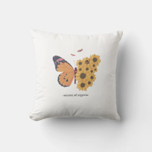 Almohada Decorativa de Mariposa – Cojín Inspirado