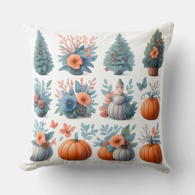 Almohada decorativa de mezcla estacional de otoño  (Anverso)