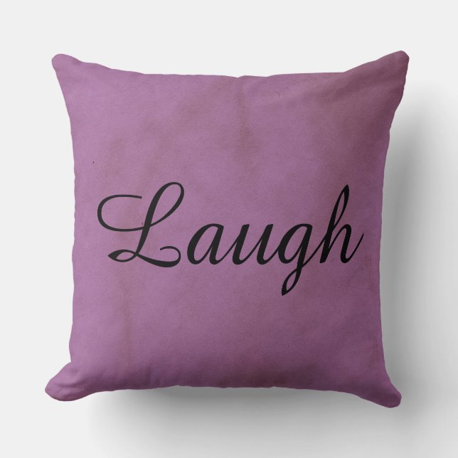 Almohada decorativa de morado (Anverso)