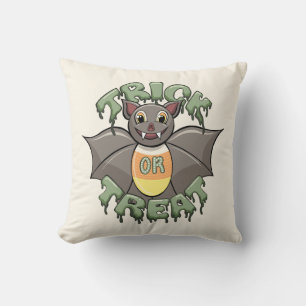 Almohada Decorativa de Murciélago Goteante “Truco