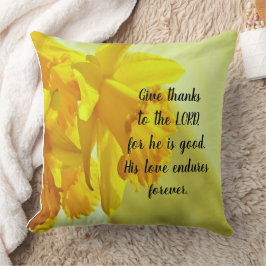 Almohada Decorativa de Narcisos Amarillos – Salmos