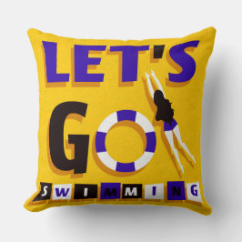 Almohada Decorativa de Natación