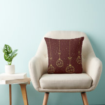 Almohada decorativa de Navidad con adorno de color