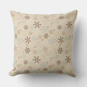Almohada decorativa de Navidad-Copos de nieve