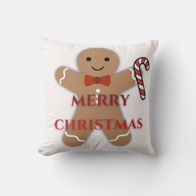 Almohada decorativa de Navidad para casa de vacaci (Anverso)