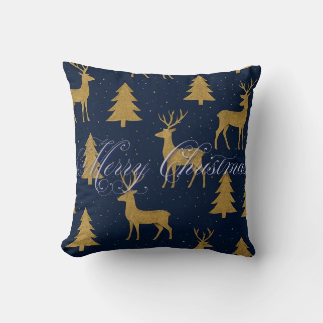 Almohada decorativa de Navidad para casa de vacaci (Anverso)