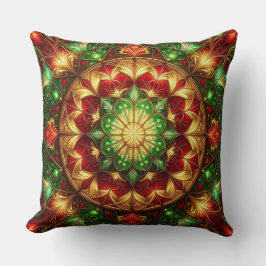 Almohada decorativa de Navidad verde roja
