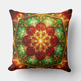 Almohada decorativa de Navidad verde roja