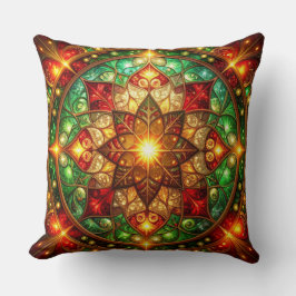 Almohada decorativa de Navidad verde roja