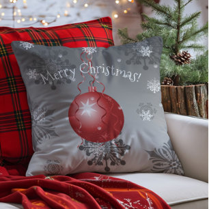 Almohada Decorativa de Navideña de Fantasía Roja