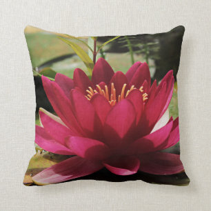 Almohada decorativa de nenúfar Floral Decoración a