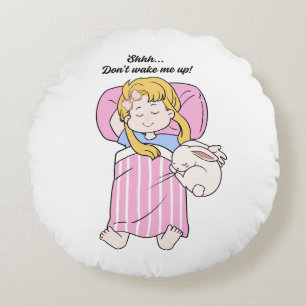 Almohada Decorativa de Niña Durmiendo Lindo