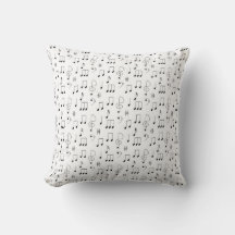 Almohada decorativa de notas musicales para cualqu