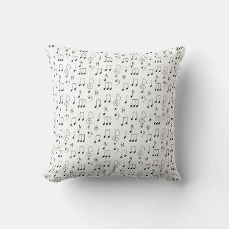 Almohada decorativa de notas musicales para cualqu