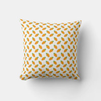 Almohada decorativa de nursery con patrón de zanah