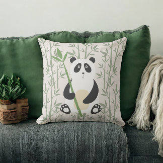 Almohada decorativa de nursery de Panda adorable