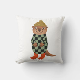 Almohada Decorativa de Nutria con Gorro