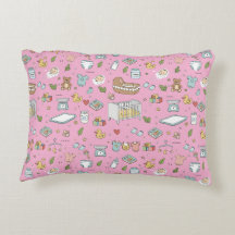 Almohada decorativa de osito de peluche pato paste