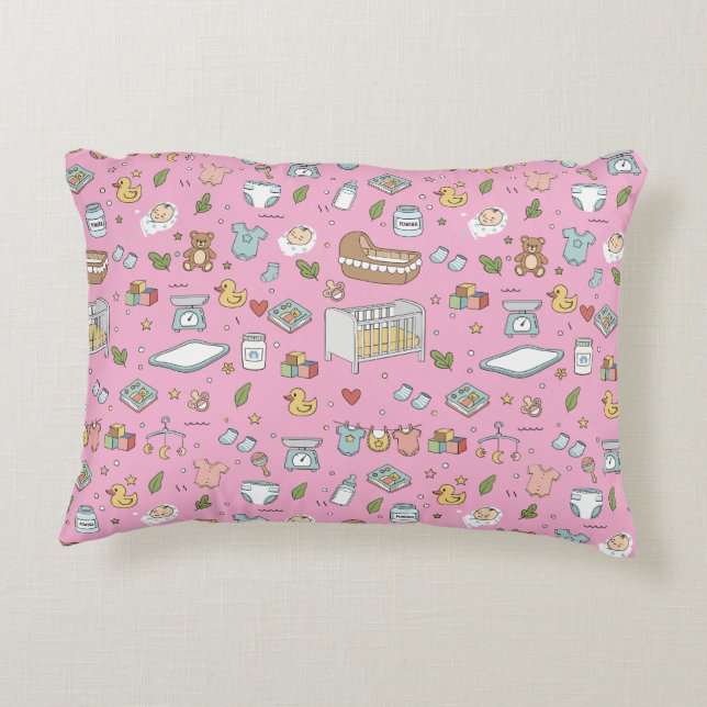 Almohada decorativa de osito de peluche pato paste (Reverso)