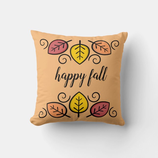 Almohada decorativa de otoño para lanzar con temát (Anverso)