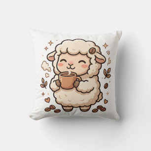 Almohada decorativa de oveja linda Kawaii