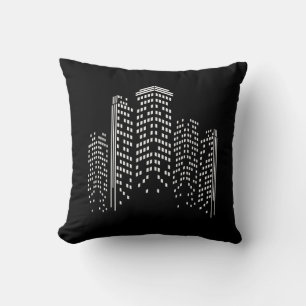 Almohada decorativa de paisaje urbano