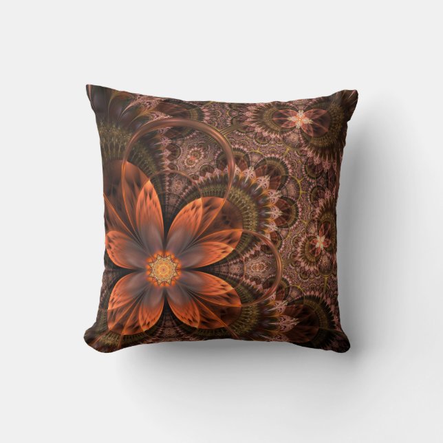 Almohada decorativa de Paisley de la flor (Anverso)