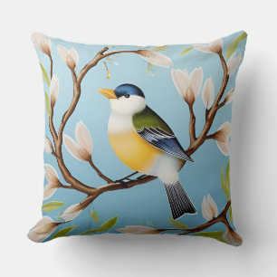 ✨ Almohada Decorativa de Pájaro de Primavera para