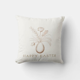 Almohada Decorativa de Pascua Botánica Elegante