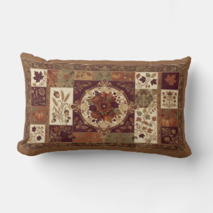 Almohada decorativa de patchwork de edredón de oto