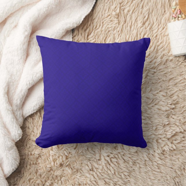 Almohada decorativa de patrón azul real (Manta)
