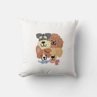 Almohada Decorativa de Patrón de Cachorros Jugueto