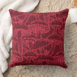 Almohada decorativa de patrón de historia de hongo