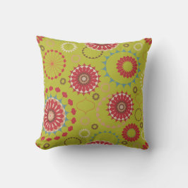 Almohada decorativa de patrón geométrico de mediad