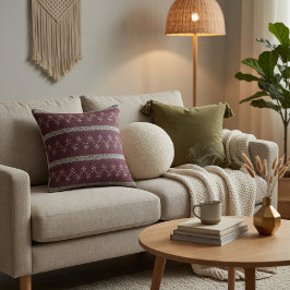 Almohada Decorativa de Patrón Tejido Acogedor