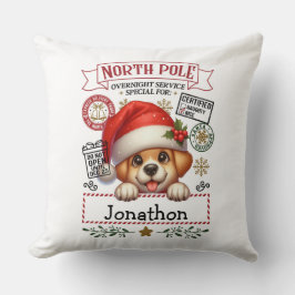 Almohada decorativa de perro de compañía festivo d