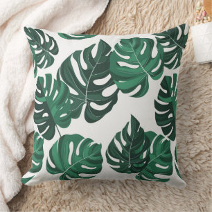 Almohada decorativa de plantas Monstera