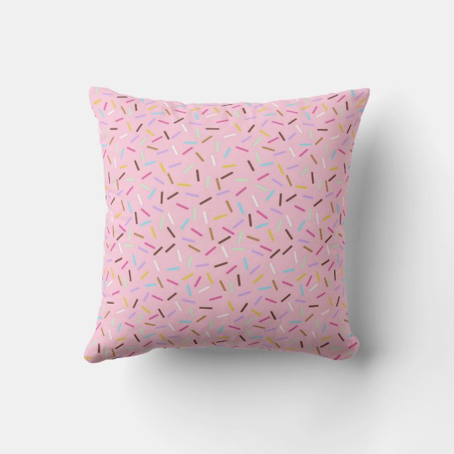 Almohada Decorativa de Purpurina de Donut Rosa Arc (Reverso)