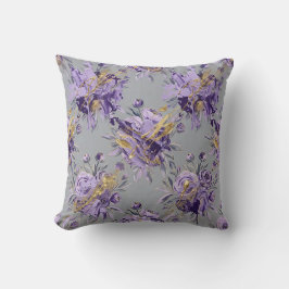 Almohada decorativa de ranúnculo lavanda