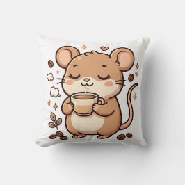 Almohada Decorativa de Ratón Bonito Bebe Café