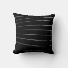 Almohada decorativa de rayas curvas texturizadas e