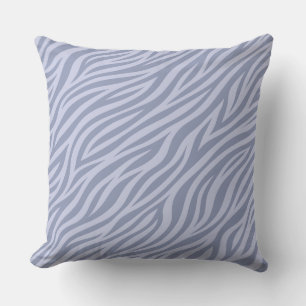 almohada decorativa de rayas de cebra lavanda