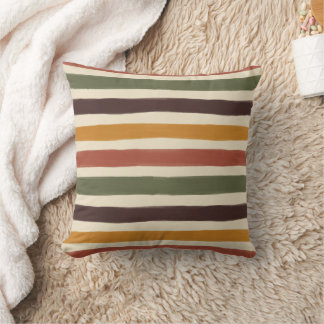 Almohada decorativa de rayas vintage