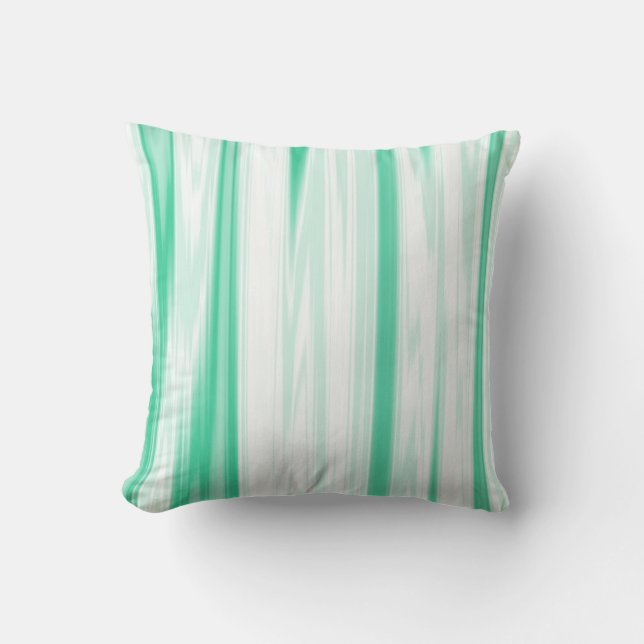 Almohada decorativa de remolino verde (Anverso)
