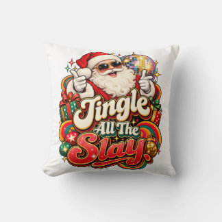 Almohada decorativa de Santa Disco Mata con Campan