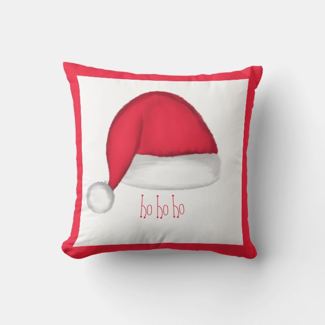 Almohada decorativa de sombrero de Santa (Anverso)