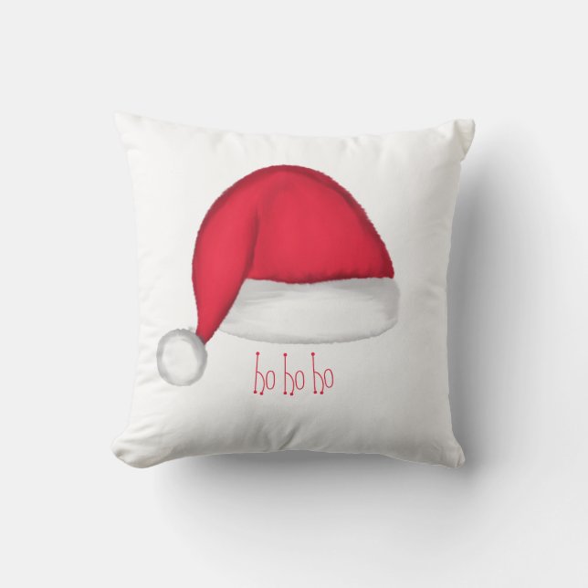 Almohada decorativa de sombrero de Santa (Anverso)