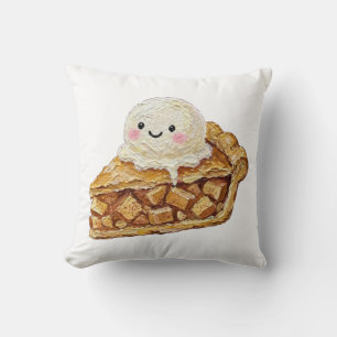 Almohada decorativa de tarta de manzana adorable