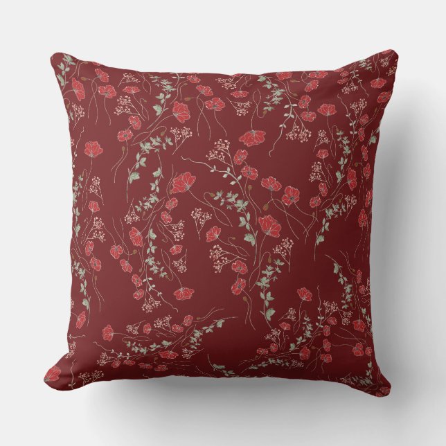 Almohada decorativa de temática romántica (Anverso)