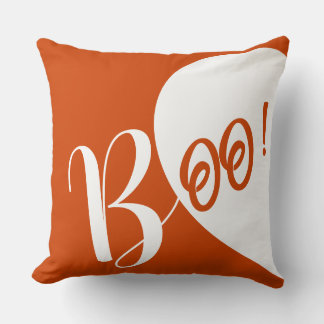 Almohada decorativa de tipografía Boo con tono div
